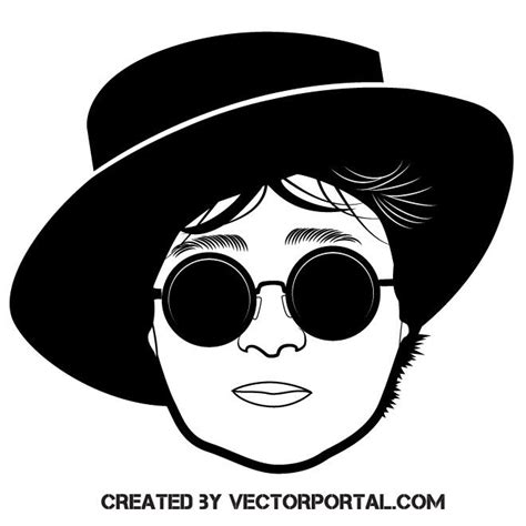 Artist Yoko Ono vector portrait | Yoko ono, Yoko, Silhouette art