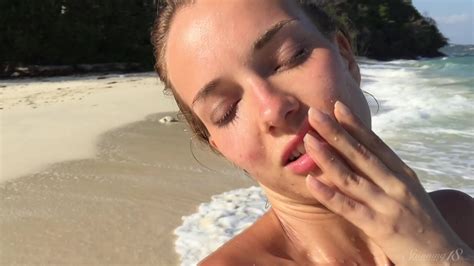 Divine Blonde With Large Breats Naked At The Beach Streaming Video On