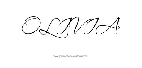 Olivia Name Tattoo Designs