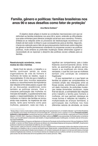 Família gênero e políticas PDF Download Gratuito