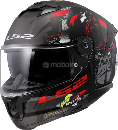 Ls Ff Stream Ii Angry Monkey Full Face Helmet Motoin De