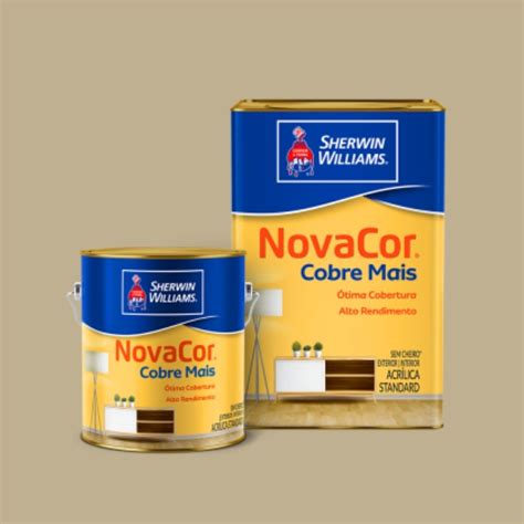 Tinta Sherwin Williams NovaCor Cobre Mais 18L Camurça Pontal Casa e