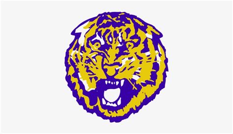 LSU Tiger Face SVG