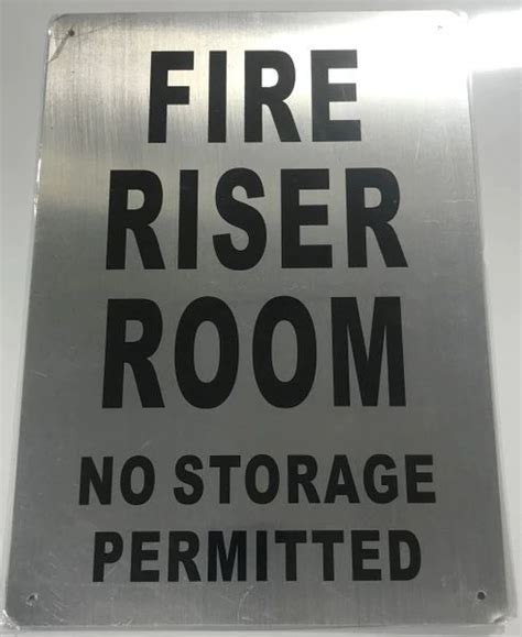 Fire Riser Room Signage