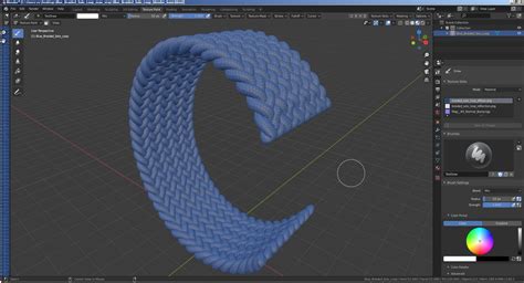 Blue Braided Solo Loop 3d Model 19 3ds Blend C4d Fbx Max Ma