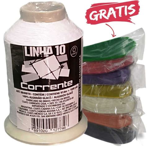 Carretel De Linha Corrente Para Pipas Jardas Branca Fio Forte