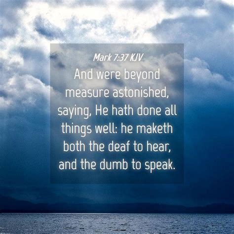 Mark 7 37 KJV Bible Verse Images