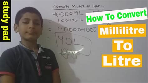 Convert Millilitre Into Liter How To Convert Millilitre To Litre