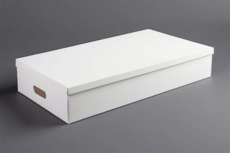 Premium Photo Customizable Shoebox Mockup For Your Design