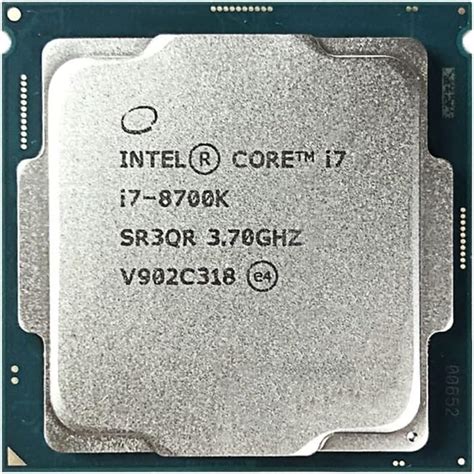 Intel Core I7 8700k I7 8700k 37 Ghz Six Core Twelve Thread Cpu