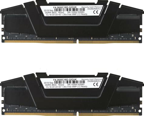 G.Skill Ripjaws V 32GB DDR4 RAM με 2 Modules (2x16GB) και Ταχύτητα 3600 ...