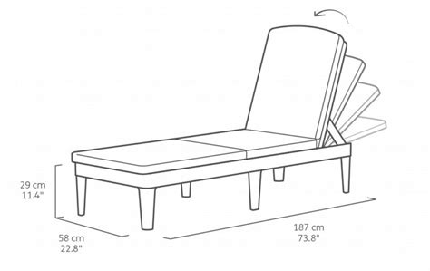 Chaise longue en résine Jaipur par keter Bricowork