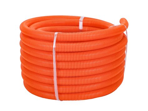 Orange Mm Electrical Pvc Heavy Duty Corrugated Flexible Conduit Hose