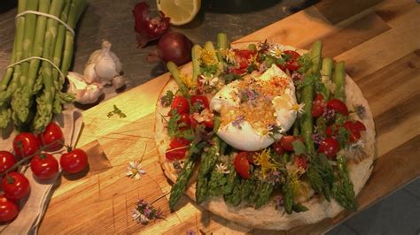 Rezept Fladenbrot Mit Gr Nem Spargel Burrata Und Zitrone Landesschau