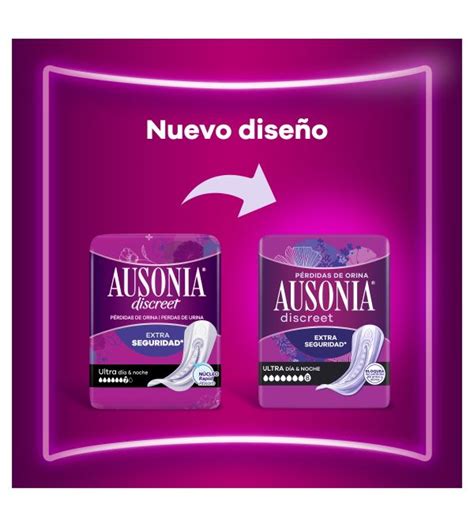 Discreet Compresa Pérdidas Orina Maxi Día y Noche 12 uds ausonia