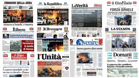 Guerra A Gaza I Titoli Dei Giornali Molto Opinionismo E Riflessi Di