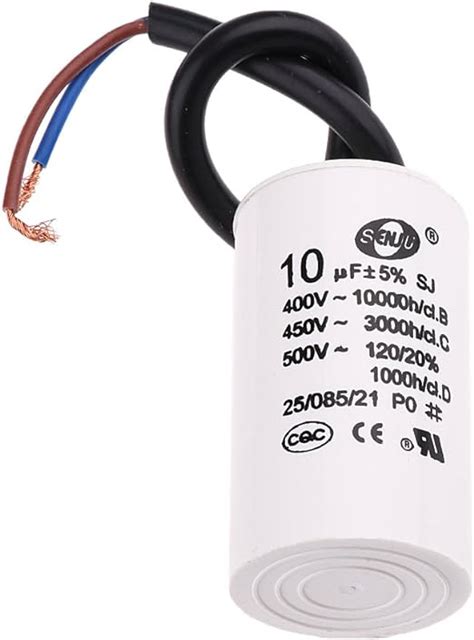 V Ac Uf Hz Condensateur De Moteur D Marrage Cbb Amazon Fr