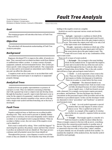 Fault Tree Analysis Template - 2 Free Templates in PDF, Word, Excel ...