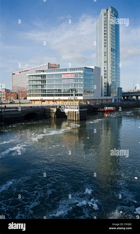 Obel Tower & River Lagan, Belfast Stock Photo - Alamy