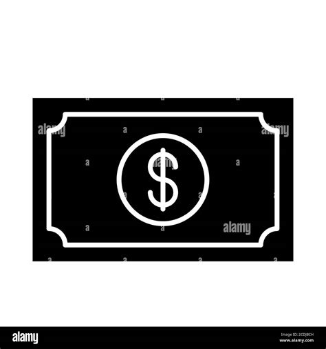 Banknotes Banking Glyph Icon Stock Photo Alamy