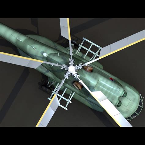 mil mi-8 transport helicopter 3d model