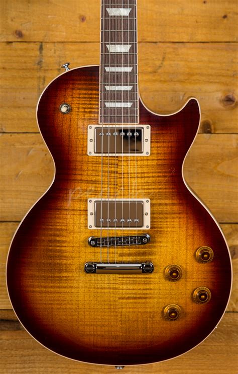 Gibson Usa Les Paul Std T Bourbon Burst Peach Guitars