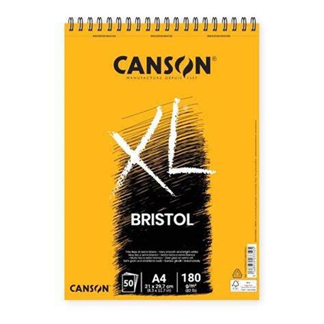 CANSON BLOC XL BRISTOL ILUSTRACIÓN 50 HOJAS 180 GR