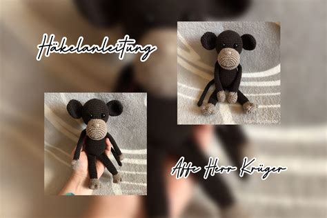 Affe Herr Krüger Häkelanleitung Nephi Handmade