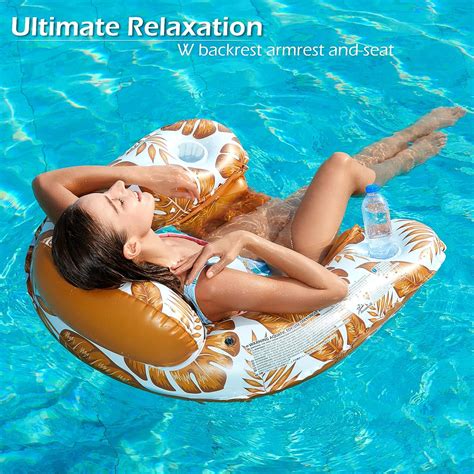 Buy Jasonwell Inflatable Pool Float Chair 2 Pack Floating Pool Chair