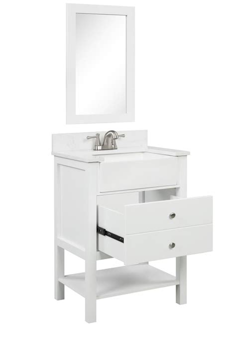 White Bathroom Cabinet With Sink – Everything Bathroom