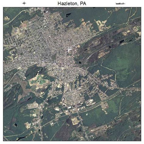 Aerial Photography Map of Hazleton, PA Pennsylvania