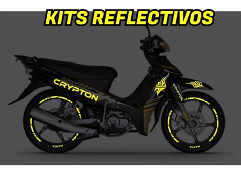 Kit Calcomanias Sticker Reflejante Crypton Yamaha Meses Sin Intereses