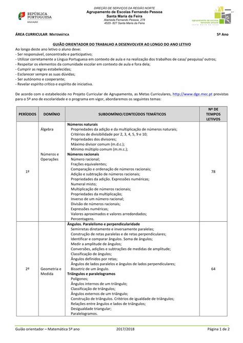 PDF ÁREACURRICULAR MATEMÁTICA 5ºAno Iní PDF fileGuião