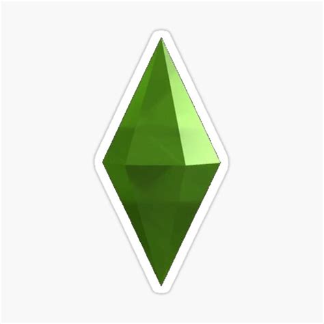 The Sims Plumbob Sticker For Sale By Jessknight Redbubble