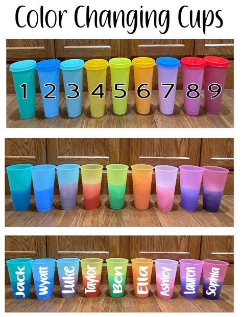 Color Changing Cups, Personalized Color Changing Cups, Kids Gift Idea ...