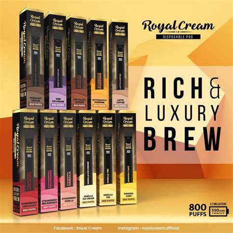 ROYAL CREAM DISPOSABLE 800 PUFF - Vape VMO