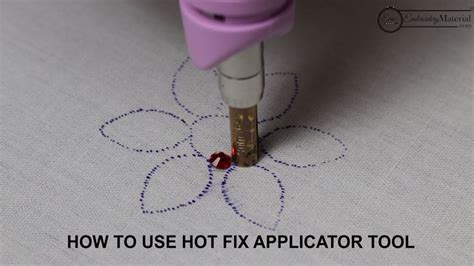 How To Use Hot Fix Applicator Tool For Applying Crystals Rhinestones An Rhinestone Designs