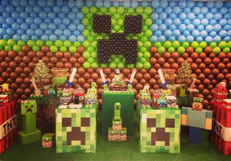 101 Fiestas Fiesta Temática De Minecraft Minecraft Decoraciones Minecraft Fiesta Minecraft