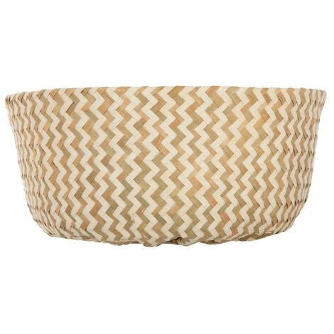 Panier de Rangement Pliable à Anses Seagrass 40cm Blanc Naturel