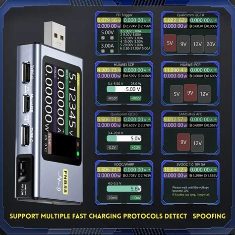 FNIRSI FNB58 FNB48 USB Tester Voltmeter Ammeter Fast Charge