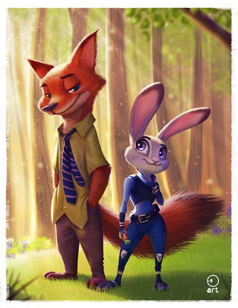 Zootopia Nick & Judy Fan Art | Behance