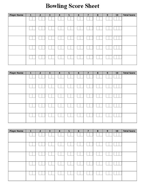 Bowling Score Sheet Sample - Edit, Fill, Sign Online | Handypdf