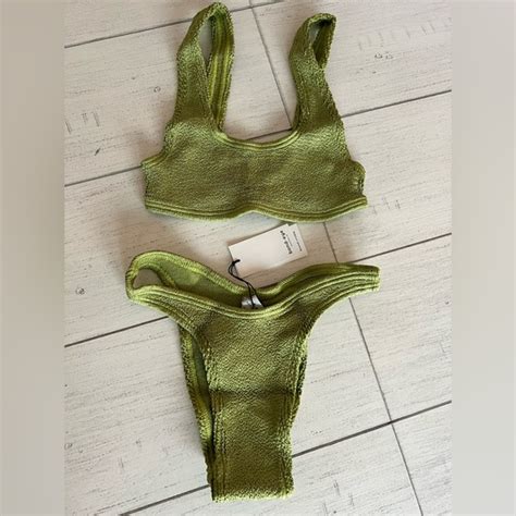 Bond Eye Swim New Bondeye Swim Bikini Set Malibu Top And Scene Bikini Bottom Ribbed Os Nwt
