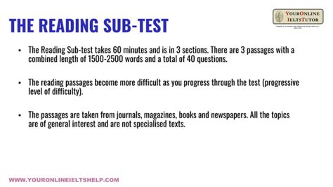 Ielts Reading Overview Ppt