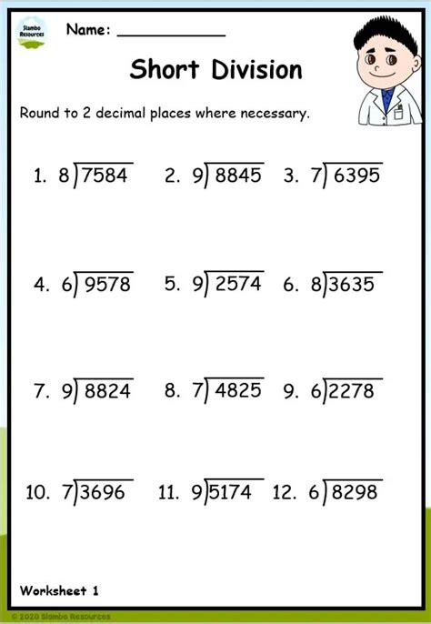 Division Facts By A Fixed Divisor 7 8 And 9 And Quotients From