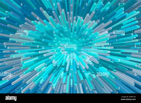 Beautiful Cyan Color Extrude Effect Background Design Stock Photo - Alamy