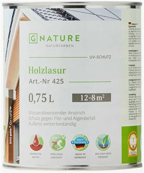 Gnature Holzschutz Ol Lasurl