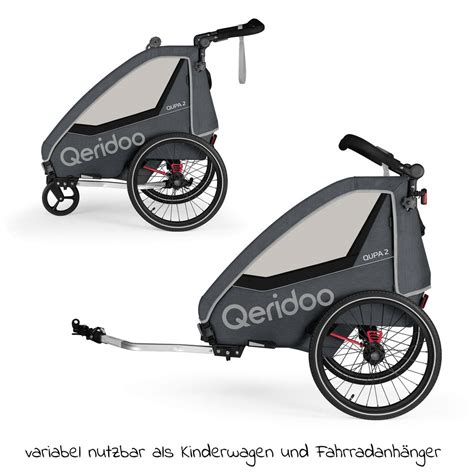 Qeridoo Kinderfahrradanh Nger Buggy Qupa F R Kinder Mit