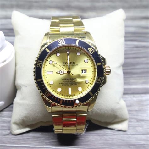 Jual Jam Tangan Pria Analog Rolex Submariner Tahan Air Dengan Tanggal