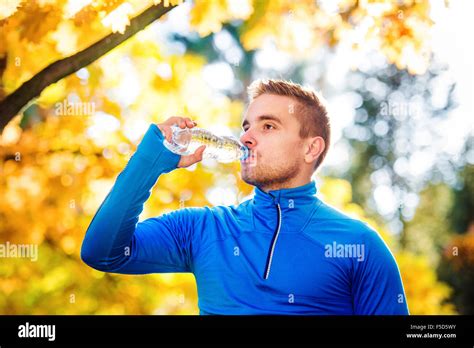 Young Handsome Runner Stock Photo Alamy